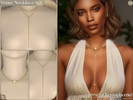 Sims 4 — Venus Necklace Set - Mother-of-Pearl Pendant Lariat Layered Necklaces by christopher0672 — This is a lavish set