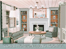 Sims 4 — Coral Horizon Living Room 2 by MychQQQ — Value: $ 21,675