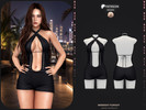 Sims 4 — Midnight Playsuit - Patreon by busra-tr — Note: This release was previously shared with my Patreon supporters as