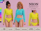 Sims 4 — NEON SWIMWEAR TOP by linavees — New Mesh