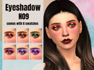 Sims 4 — Eyeshadow N9 by _alttrait_ — A pretty sunset halo eye eyeshadow! I thought it'd be fun to recreate a makeup look