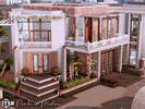 Sims 4 — Portview Modern l noCC by simZmora — A sleek three-bedroom, two-bathroom modern home with a polished, slightly
