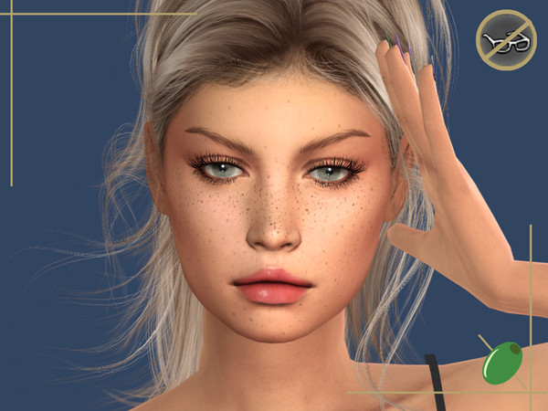 Sims 4 — Tia Full 3D Lashes Glasses Contradict by Pitted0live — A Fuller version of the Tia natural lashes