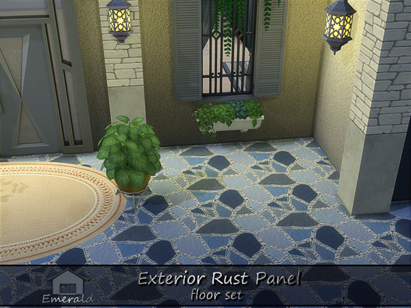 Sims 4 — Exterior Rust Panel floor5 by Emerald — Exterior Rust Panel will bring understated luxury to modern outdoor