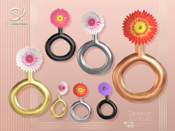 Sims 4 — Garden Of Lovelies Dahlia by SIMcredible! — We got inspired by the beauty of the nature once again :)