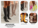 Sims 4 — Bergdorf - Le Cagole Boots by VentaStudio — 30 Swatches