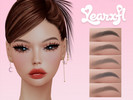 Sims 4 — Violaine Eyebrows by Learxfl — Eyebrows, 20 swatches , HQ and BGC . Standalone item with thumbnail.