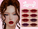 Sims 4 — Red Kiss Lipstick by Learxfl — Lipstick, 15 swatches , HQ and BGC . Standalone item with thumbnail.
