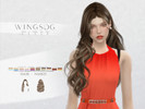 Sims 4 — WINGS HAIR-Long curly hair by wingssims — WINGS HAIR TS4 NL0825 (Long curly hair) Colors:30