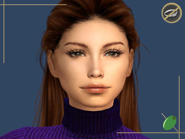 Sims 4 — Stephanie 3D Lashes Rings Contradict by Pitted0live — Long wispy 3D alpha style lashes Top lash only swatches