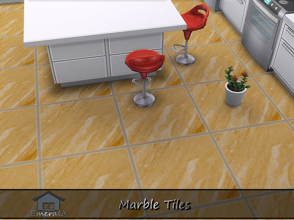 Sims 4 — Marble Tiles 6 by Emerald — Marble tiles are a chaotic and captivating pattern that is crisscrossed by veins and