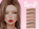 Sims 4 — Anna Eyebrows by Learxfl — Eyebrows, 20 swatches , HQ and BGC . Standalone item with thumbnail.