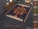 Sims 4 — Style Icon Rug by matomibotaki — A classically beautiful large rectangular rug with an elegant pattern, timeless