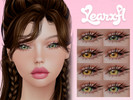 Sims 4 — Sienna Eyes by Learxfl — Eyes, 10 swatches , HQ and BGC . Standalone item with thumbnail.