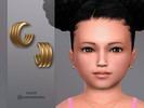 Sims 4 — Taria Earrings Toddler by Suzue — New Mesh (Suzue)