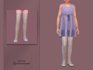 Sims 4 — Cute Flowers Tights Child by Suzue — 5 Swatches for Female