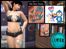 Sims 4 — Bre Tattoo Collection: Pansexual Tattoo by btaylor19 — Tattoo #9: Pansexual Tattoo. Tattoos for Sims based on my