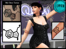 Sims 4 — Bre Tattoo Collection: Serotonin Pet Molecule Tattoo by btaylor19 — Tattoo #5: Serotonin Pet Molecule Tattoo.