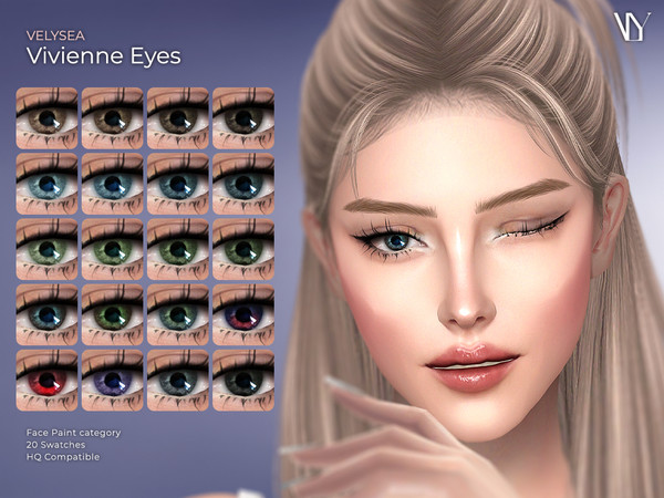 Sims 4 — Vivienne Set by VELYSEA — Eyes