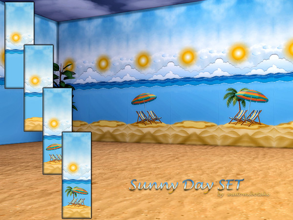 Sims 4 — Sunny Day SET by matomibotaki — Let the sunshine into your home, you can bring it to your wall with this