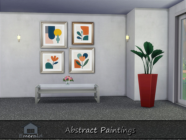 Sims 4 — Abstract Painting1 by Emerald — Let the colors and shapes speak for themselves.