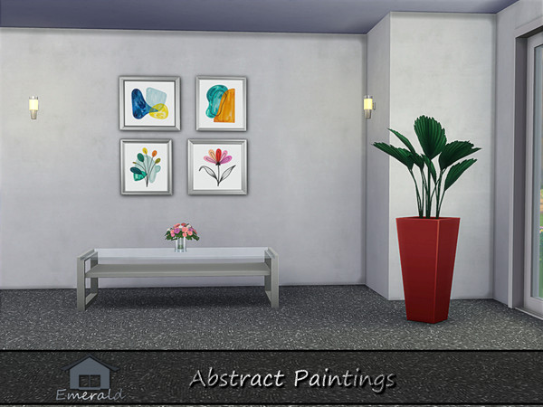 Sims 4 — Abstract Painting2 by Emerald — Let the colors and shapes speak for themselves.