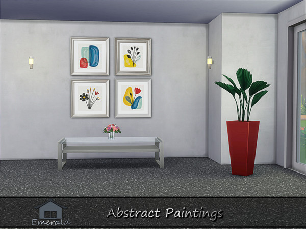 Sims 4 — Abstract Painting3 by Emerald — Let the colors and shapes speak for themselves.