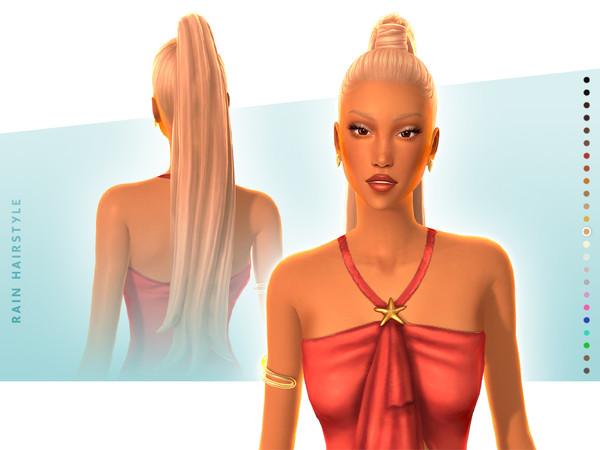 Sims 4 — Rain Hairstyle by simcelebrity00 — Ariana Run Pop - Long Straight Updo - 24 EA colors - Teen-Elder - Feminine