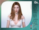 Sims 4 — Layered Long Hair by Daisy-Sims — 21 base colors + 9 ombre colors