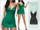 Sims 4 — Athena Dress Refreshed by Luminescent-cc — -25 Swatches