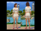 Sims 4 — Vintage Rose Crop Top and Skirt Set by alisserpo82 — Hey guys Today I'm sharing my new creation Top Requires For