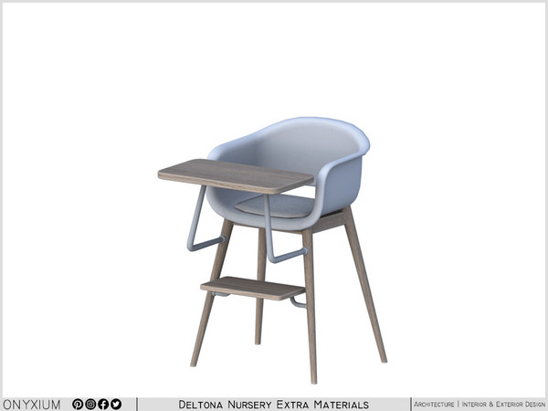Sims 4 — Deltona Baby Dining Chair by Onyxium — Onyxium@TSR Design Workshop Nursery Collection - Belong To The 2026 Year