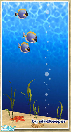 Sims 2 — CBA tropical fish 1 mesh 3 by Windkeeper — Linked to CBA tropical fish 1 mesh 1 for colors and requires that