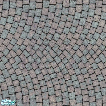 Sims 2 — Arc Stone Paving 3 by Lola — Light Grey Arced Stone Paving. Perfect For The Garden Patio!