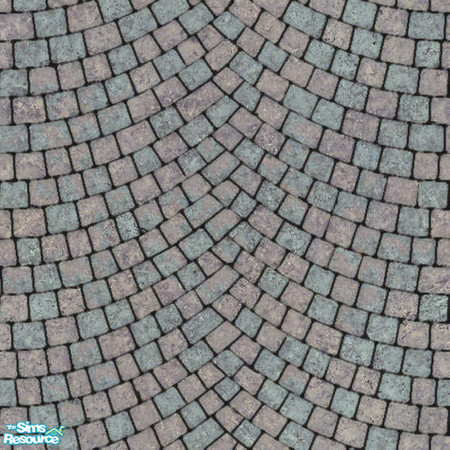Sims 2 — Arc Stone Paving 2 by Lola — Light Grey Arced Stone Paving. Perfect For The Garden Patio!