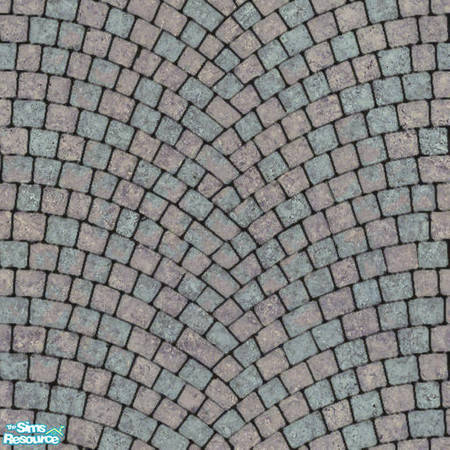Sims 2 — Arc Stone Paving 1 by Lola — Light Grey Arced Stone Paving. Perfect For The Garden Patio!