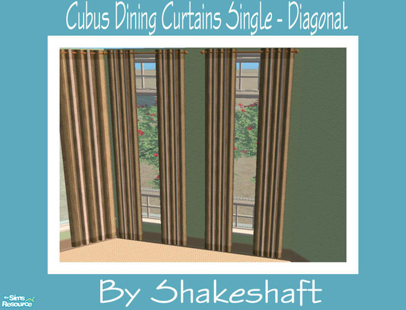 Sims 2 — Cubus Dining Single - Diagonal by Shakeshaft — Part of a Modern Dining Room Set, all new meshes in a lightwood