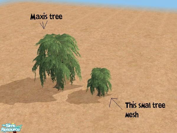 Sims 2 — MESH: Very smal tree by morten8035 — Here is a very smal tree mesh made by me :)