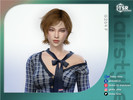 Sims 4 — Short Bob Hair by Daisy-Sims — 21 base colors + 9 ombre colors