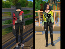Sims 4 — Grunge Skeleton And Skull University Set 8 Swatches by alisserpo82 — Get ready for the campus life with a dark