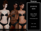 Sims 4 — Juliette Skin - Light - Medium - Dark - Fatasy Skintones by Venerian by Venerian — 3 files available: light to