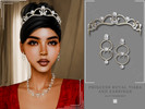 Sims 4 — PATREON - Princess Royal Tiara and Earrings by Glitterberryfly — A princess regal tiara with diamonds and set in