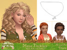 Sims 4 — Horse Necklace by Dissia — Horse shape necklaces for adults, kids and toddlers