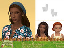 Sims 4 — Llama Earrings by Dissia — Llama shape earrings for adults, kids and toddlers