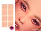 Sims 4 — MM Stellar Freckles by cosimetic — This content only works on overlay skins. It is designed to give a natural,