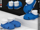 Sims 4 — Shoes KP1T- Infant by KaTPurpura — Full-coverage whale slippers made of soft, fluffy fabric