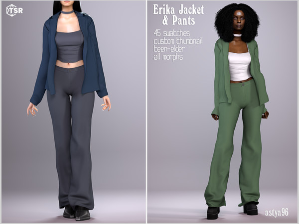 Sims 4 — Erika Set by astya96cc — 45 swatches
