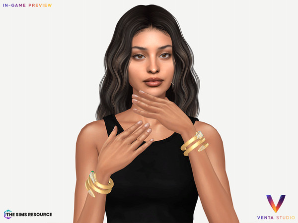 Sims 4 — November Sedusa Bracelet (Right) by VentaStudio — 3 Swatches