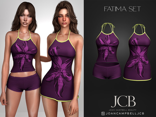 Sims 4 — FATIMA SET by Joan_Campbell_Beauty_ — INCLUDES: