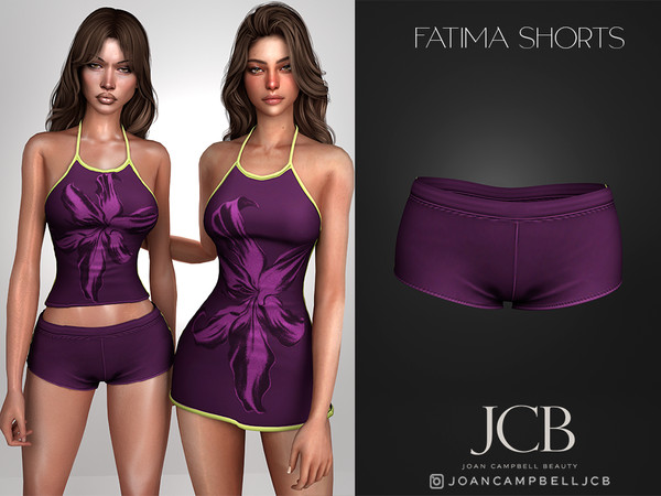 Sims 4 — FATIMA SHORTS by Joan_Campbell_Beauty_ — INCLUDES: